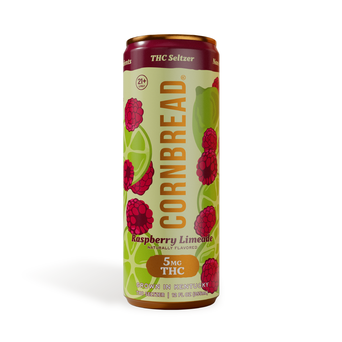 Raspberry Limeade THC Seltzer, 5mg